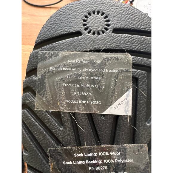 UGG AUSTRALIA RENN BRAIDED STRAP SWAROVSKI CRYSTAL BLACK BLING BOOTS SIZE 6.5 US - Picture 8 of 8